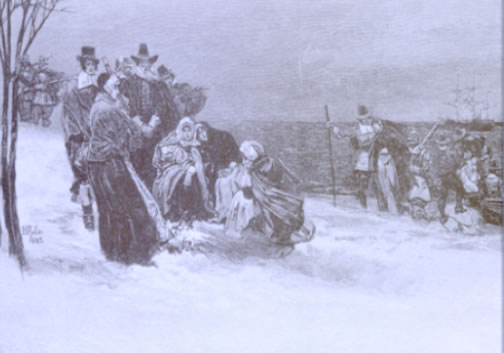 Peregrinos Desembarcando en Massachusets